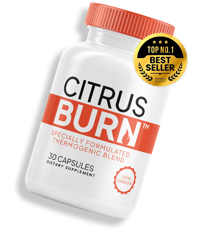 CitrusBurn natural weight loss supplement bottle - specially formulated thermogenic blend, 30 capsules, extra strength, top #1 best seller